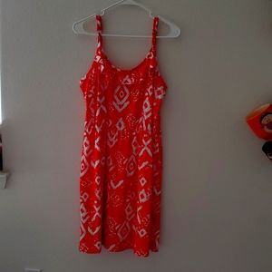 Coral sun dress